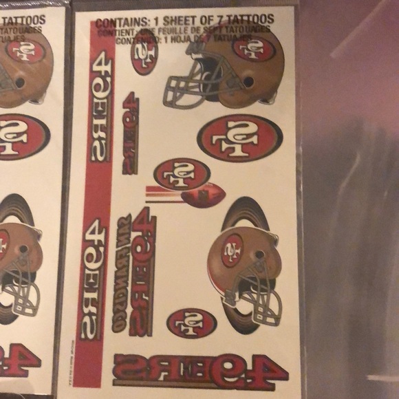 3/$20 49ers San Francisco NFL tattoos nail decal - Picture 5 of 5